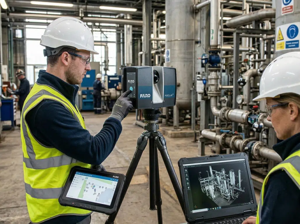 DTM3D - Scan 3D industriel : guide terrain pour réussir votre relevé - Scan3D dans batiment industriel1 DTM3D - Scan 3D industriel : guide terrain pour réussir votre relevé - Scan3D dans batiment industriel1